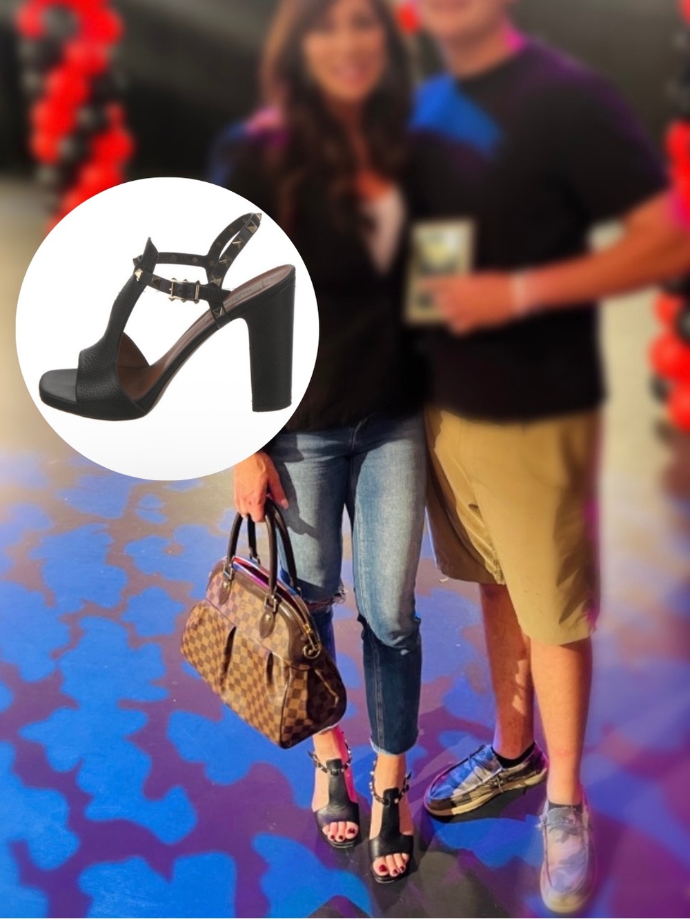 Valentino Rockstud Black Heels, size 39